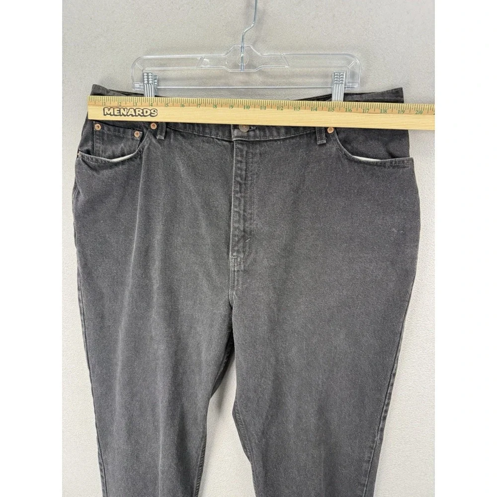 Vintage‎ Levis 522 Jeans Women's Sz 22 Med Black Tapered Fit High Rise USA 90s